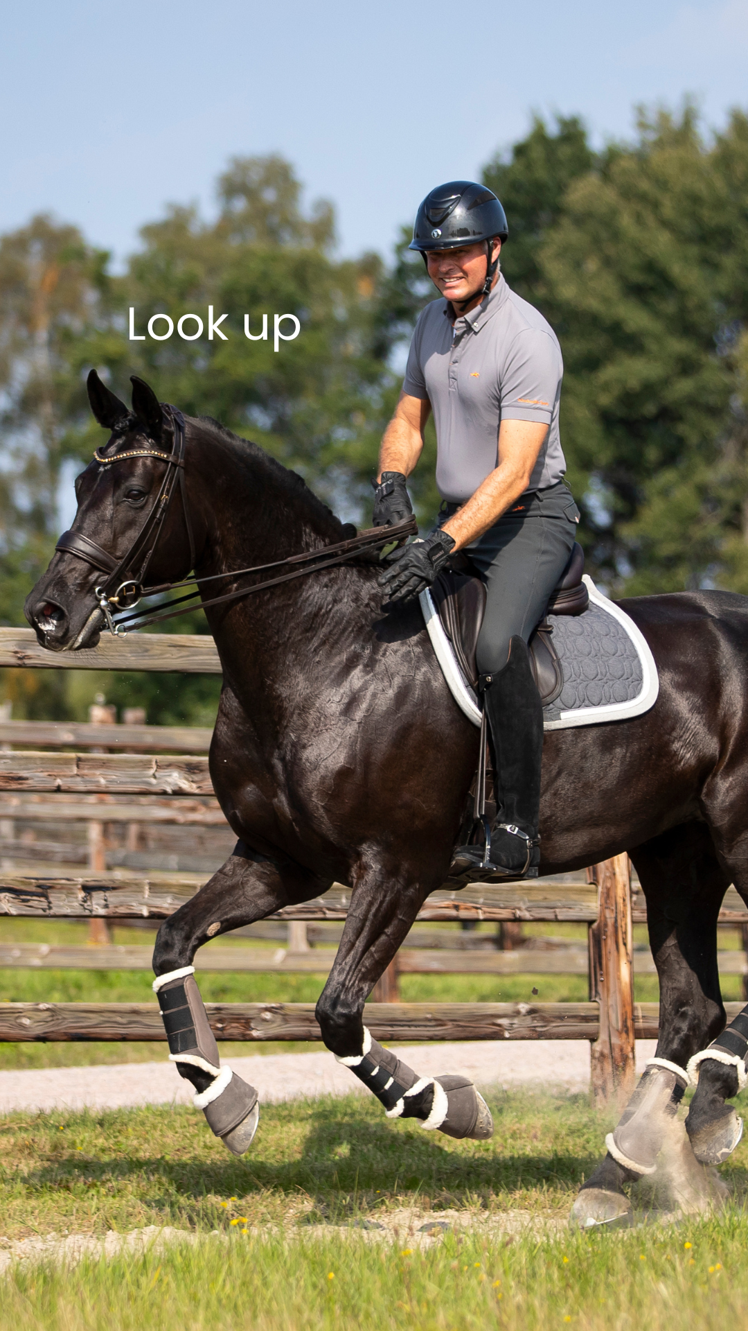 Look up – your body follows your eyes