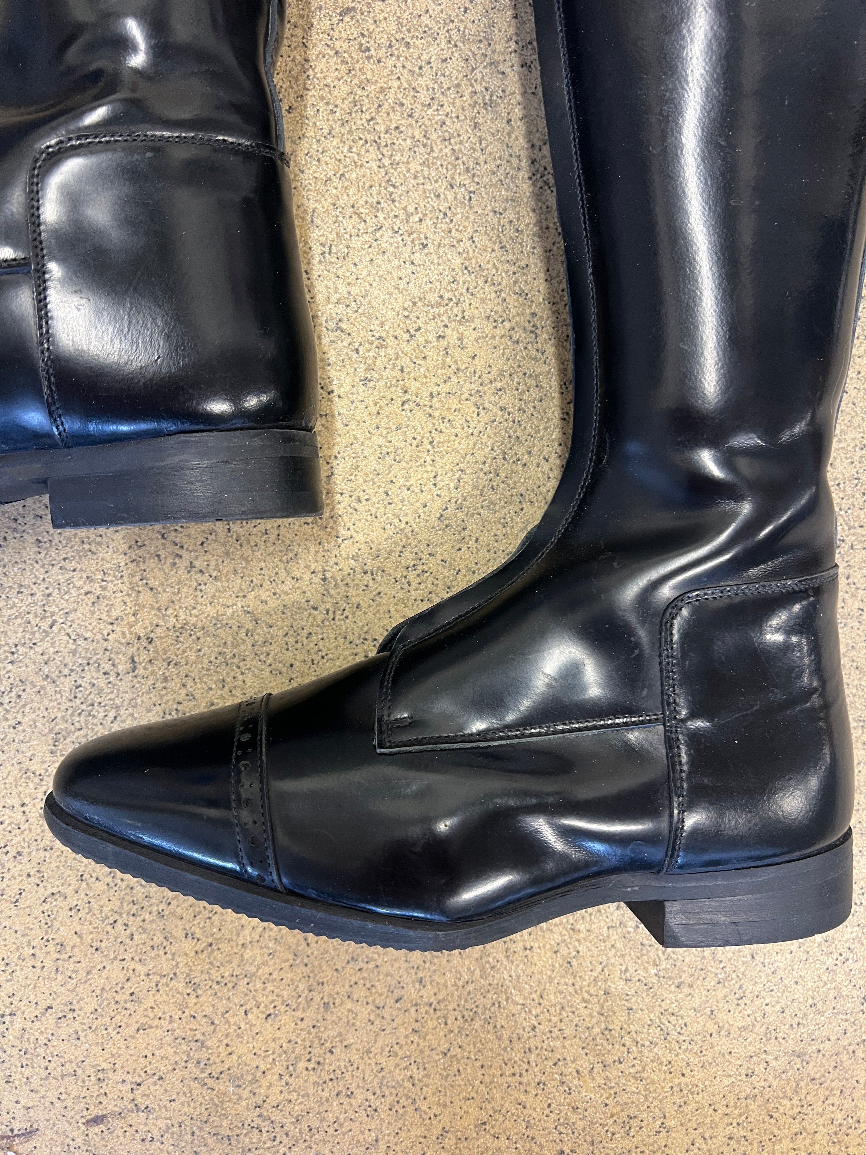Polo Dressage Winter - Polished Black - Size 37-38/34/47