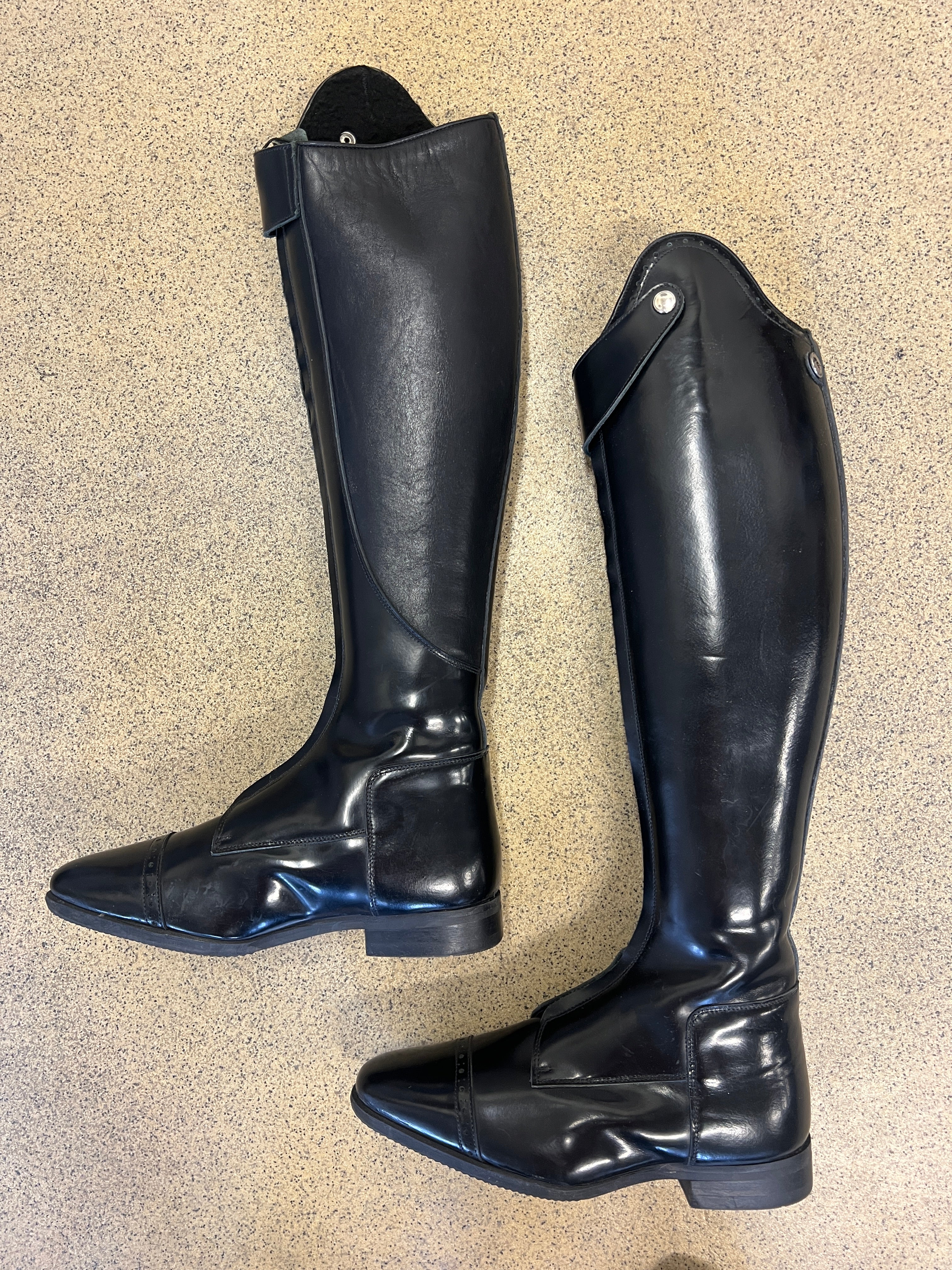 Polo Dressage Winter - Polished Black - Size 37-38/34/47