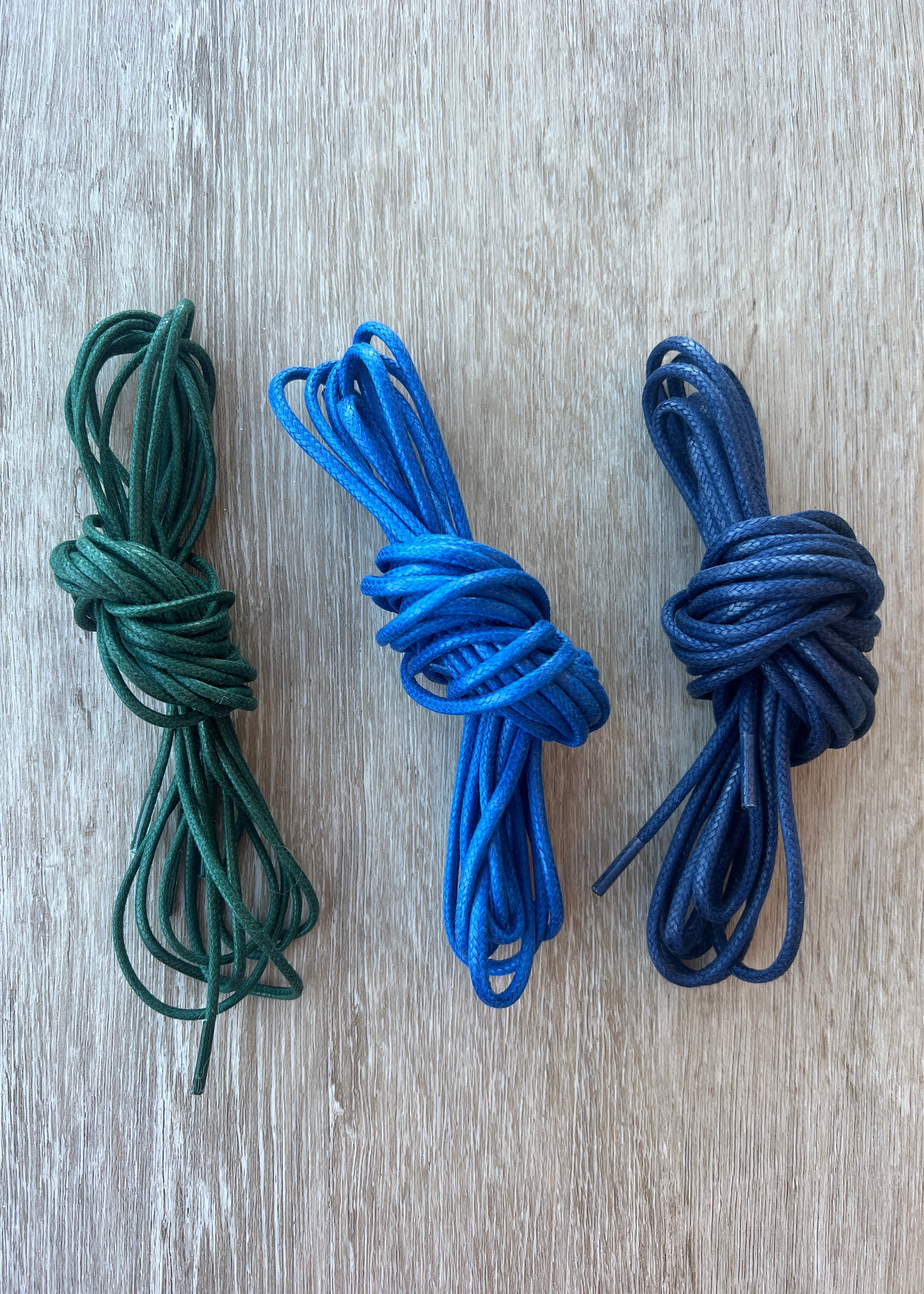Bootlaces 240 cm Waxed Cotton Royal Blue