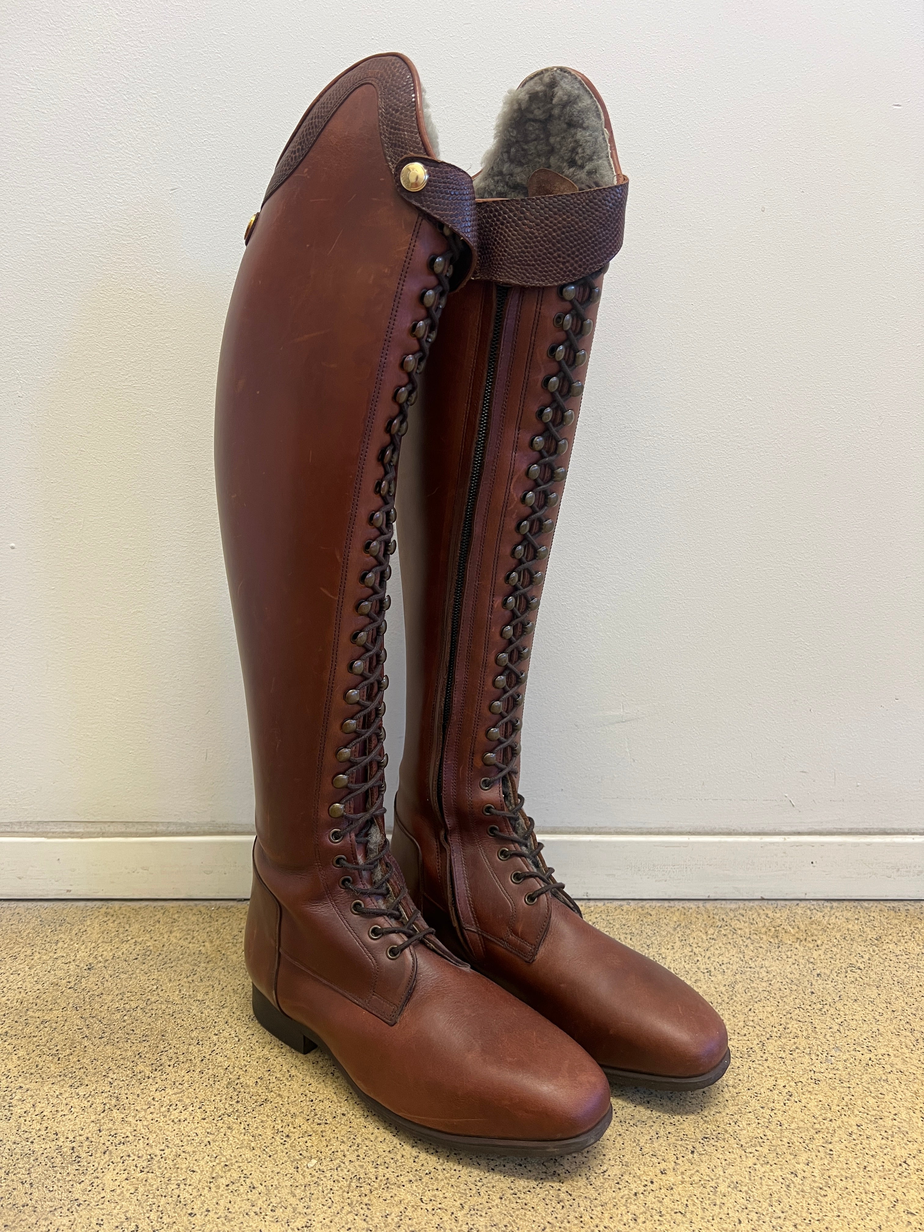 BIA DRESSAGE WINTER - Chestnut Brown/Embossed brown - Size 41/35-36/52