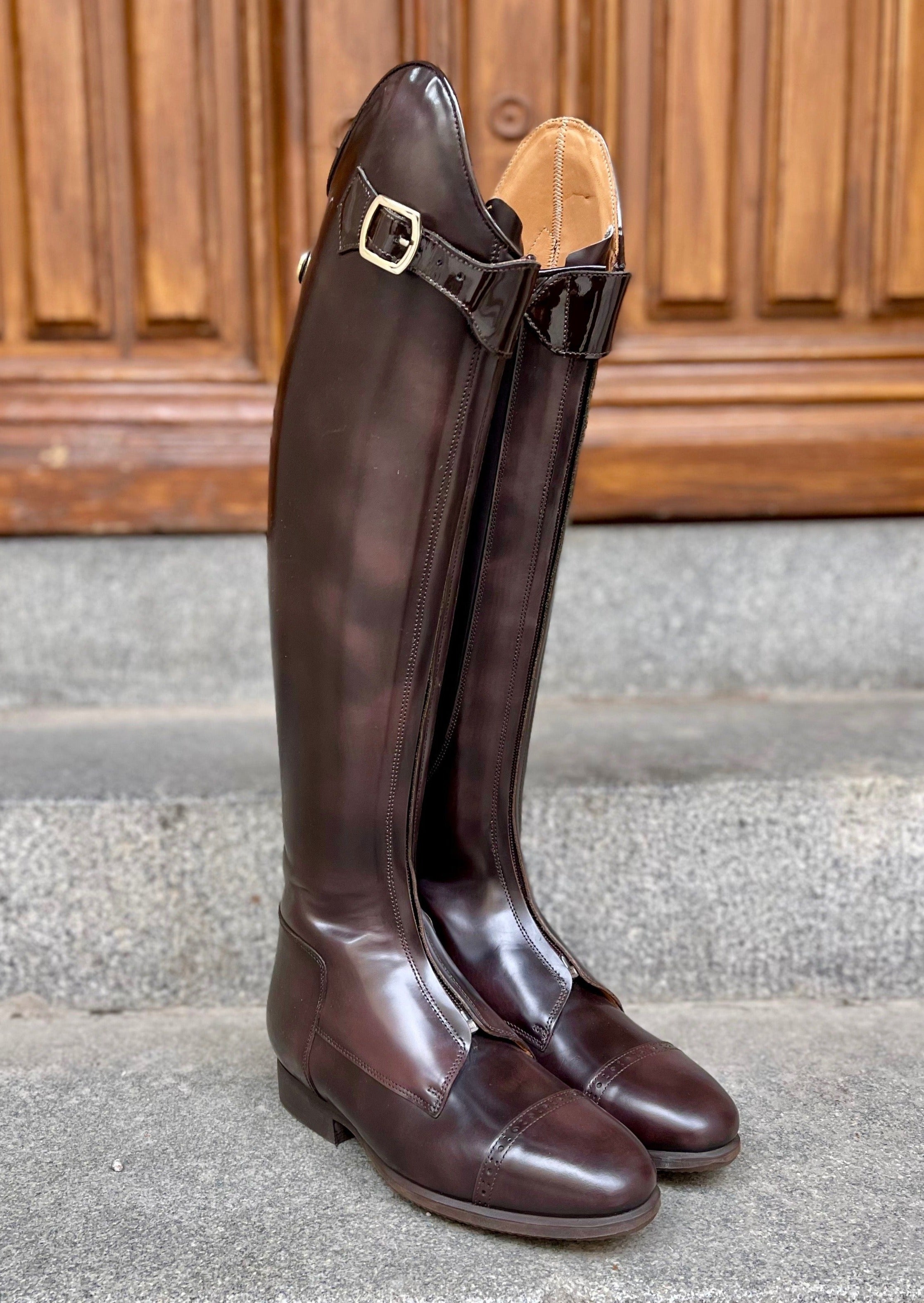 Polo Dressage - Polished Brown - Size 37