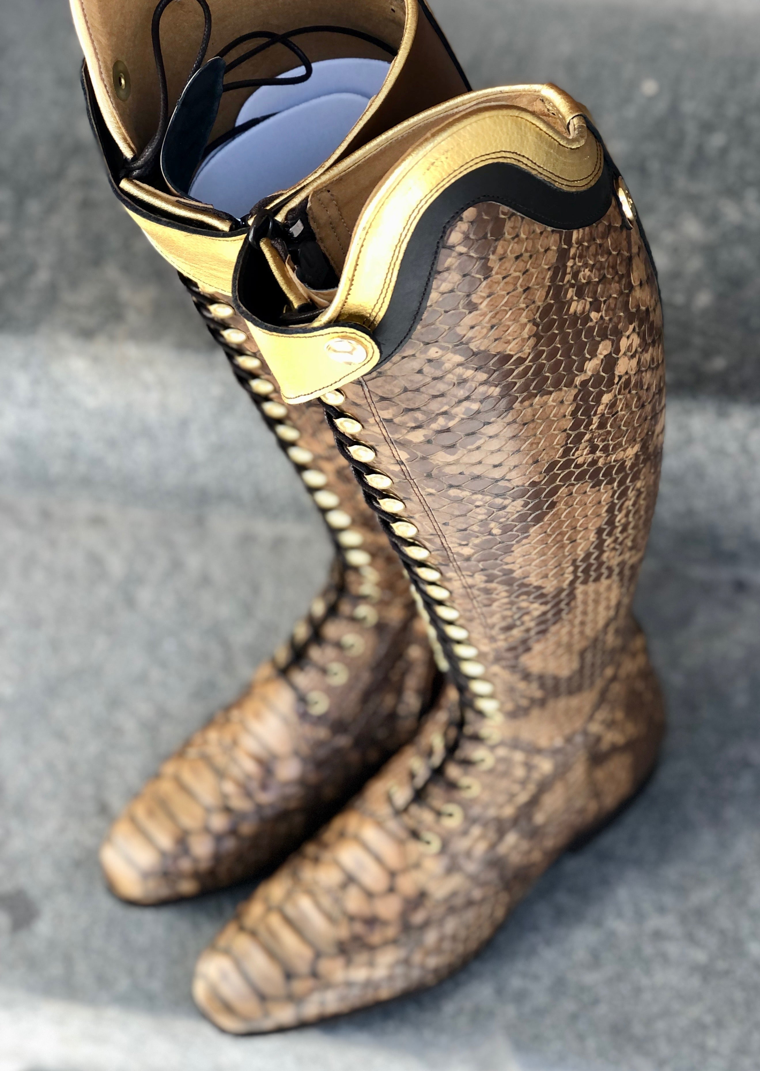 BIA - Faux Croco/Gold - Size 40/34-35/45