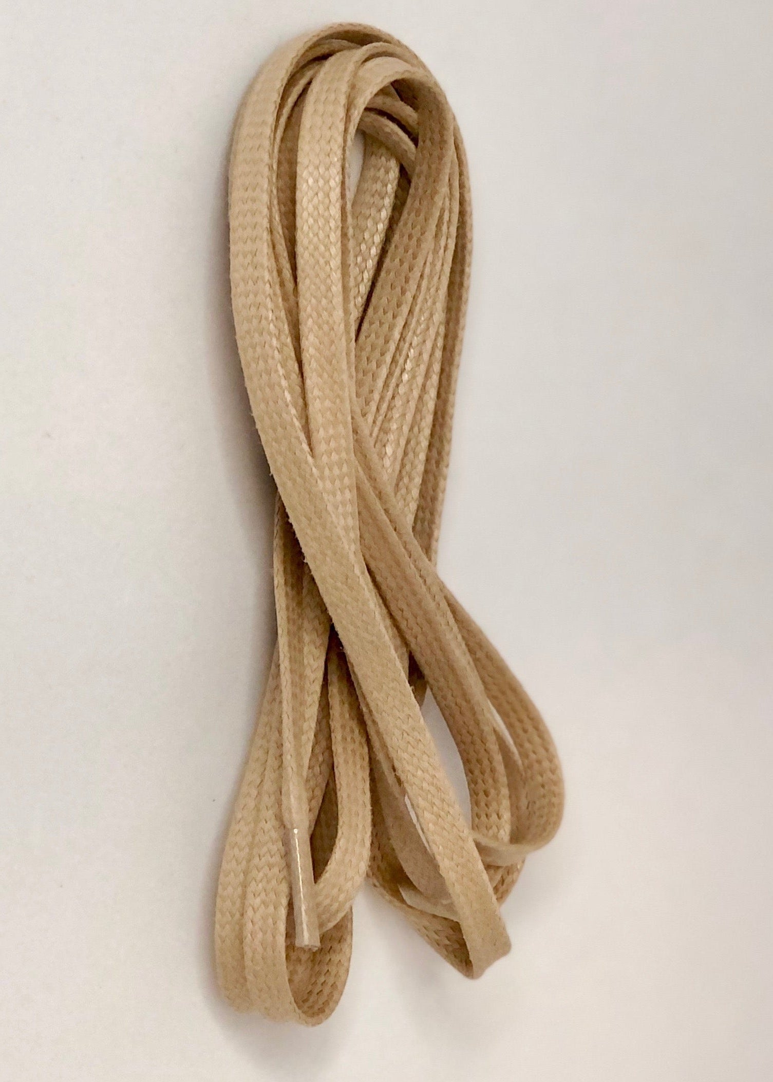 Skosnören Ridstövlar 240 cm Platt Vaxad Bomull Beige