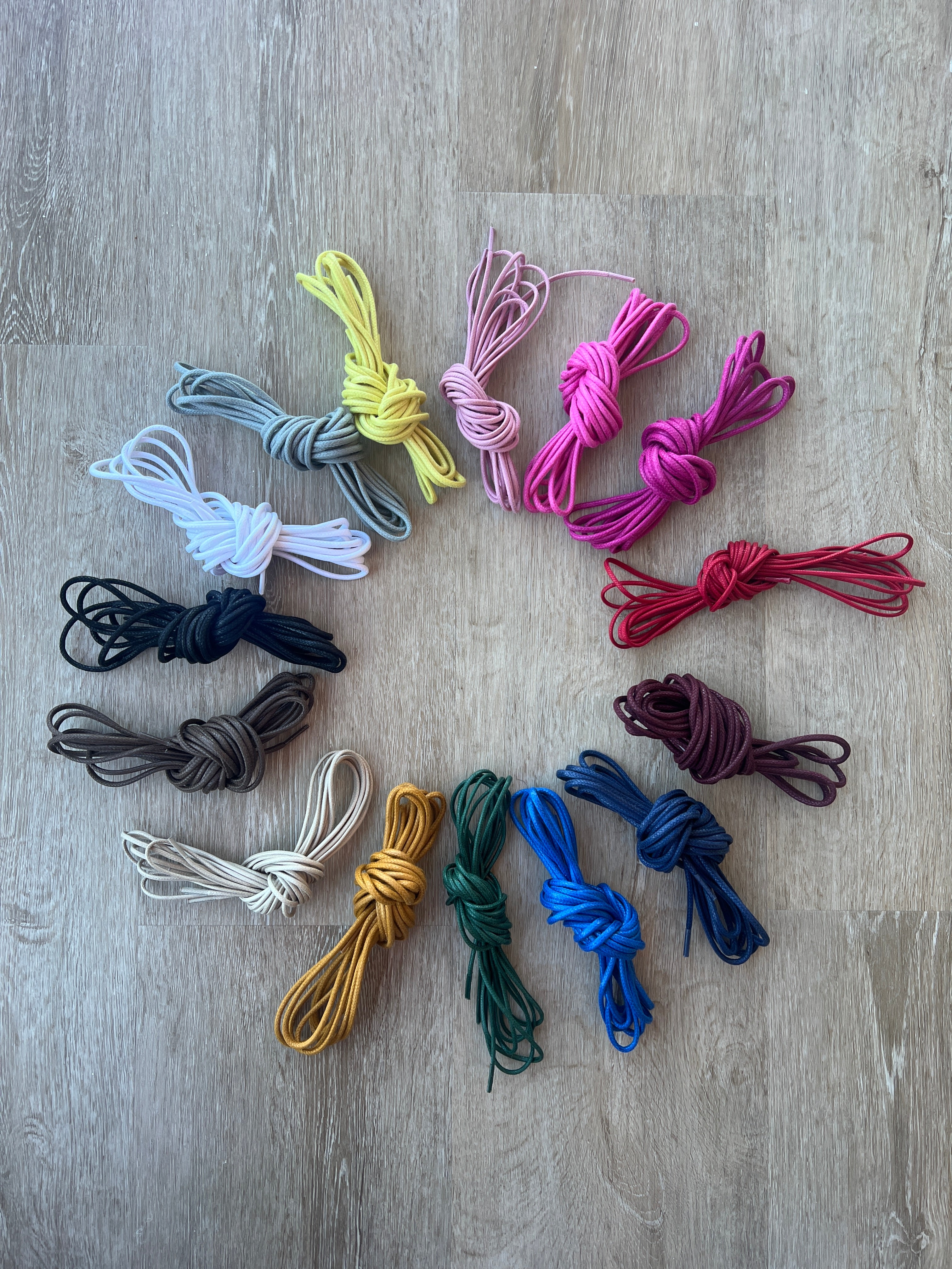 Bootlaces 240 cm Waxed Cotton Black