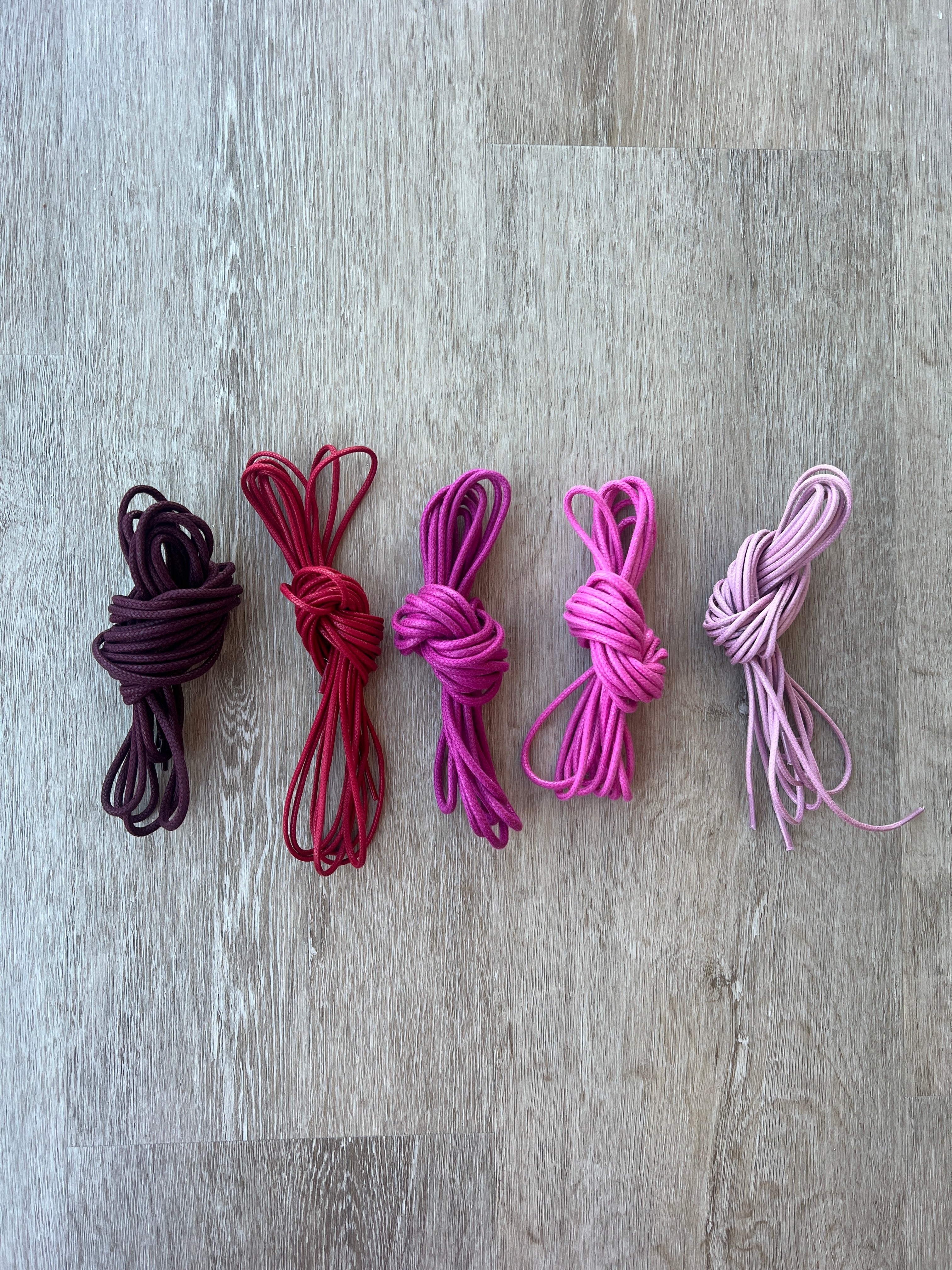 Bootlaces 240 cm Waxed Cotton Fuchsia
