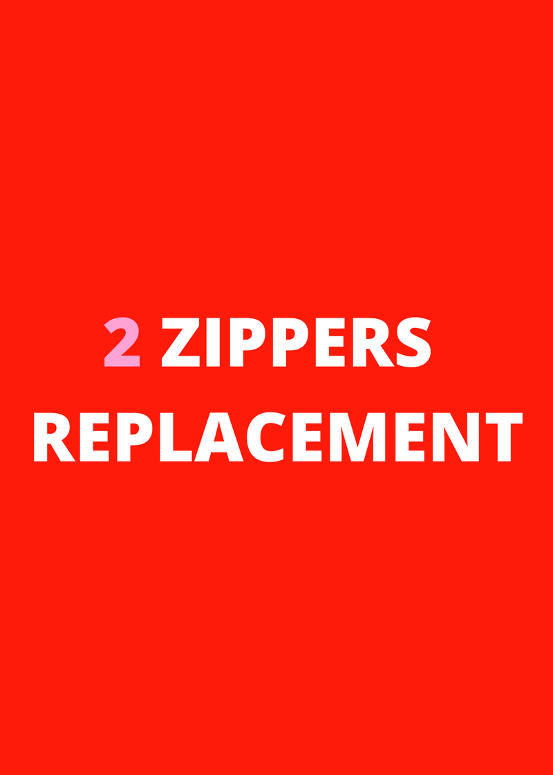 2 Zippers repair