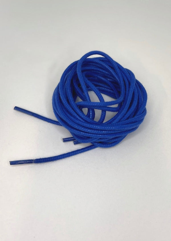 Bootlaces 240 cm Waxed Cotton Blue