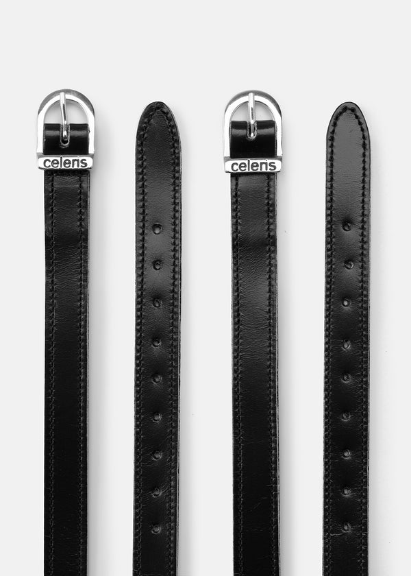 Spur Straps Polished Black