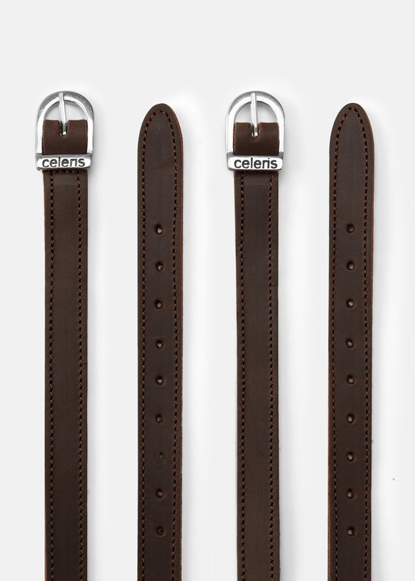Spur Straps Waxed Brown