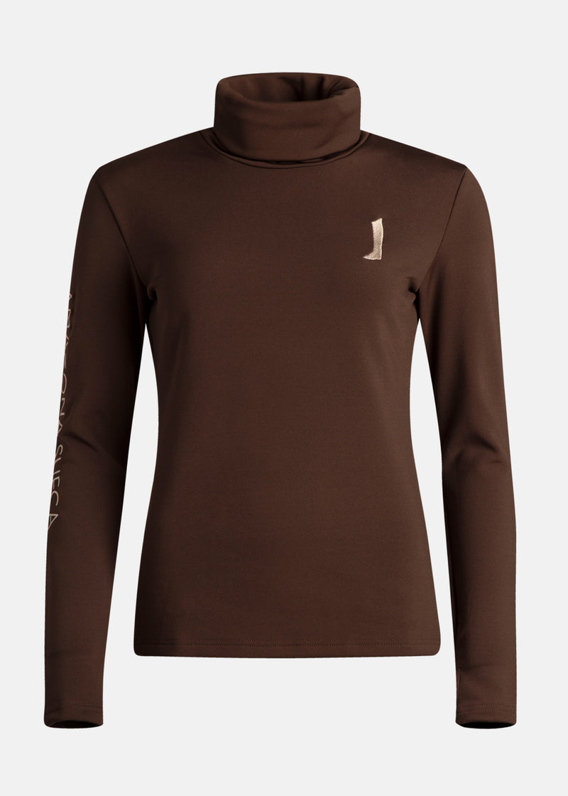 Flavia Heat Turtleneck Shirt Coffee