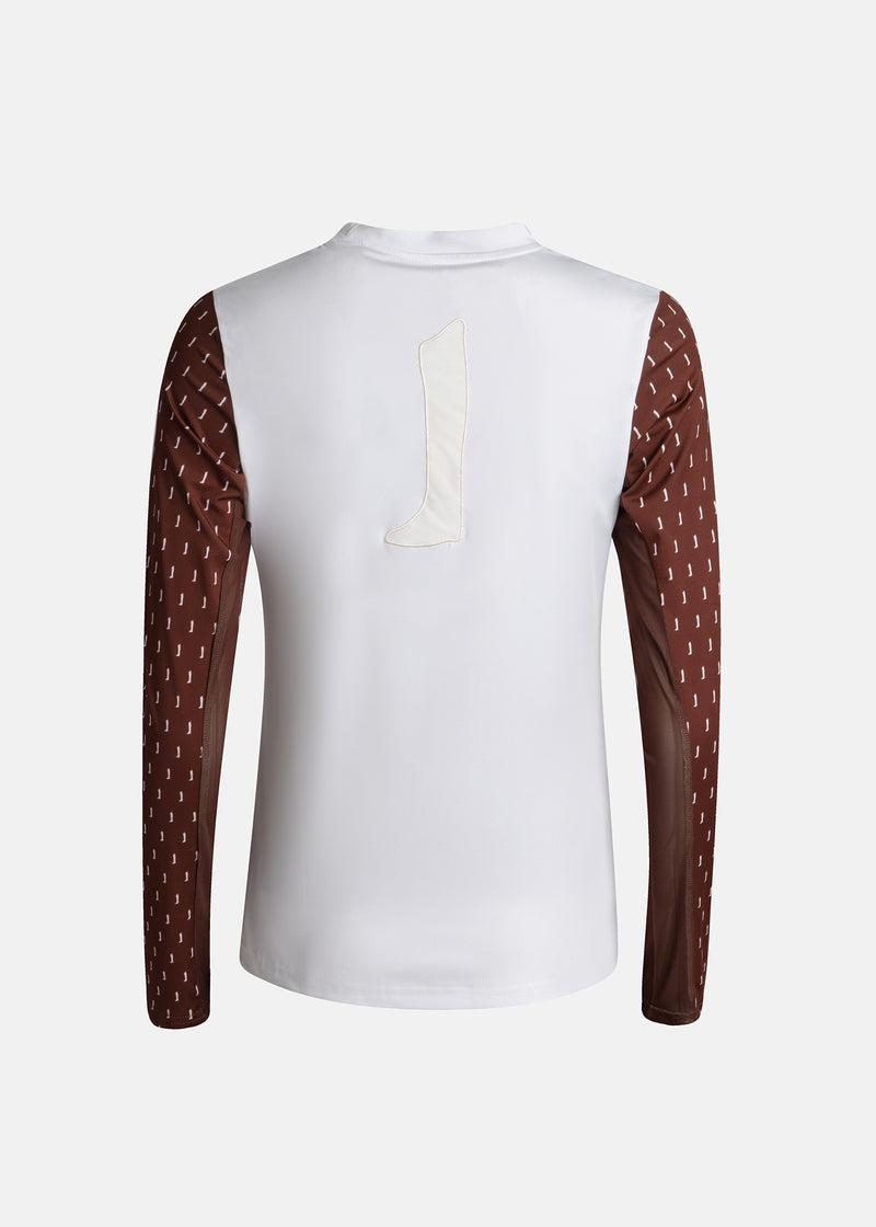 Performance Shirt Vit/Brun