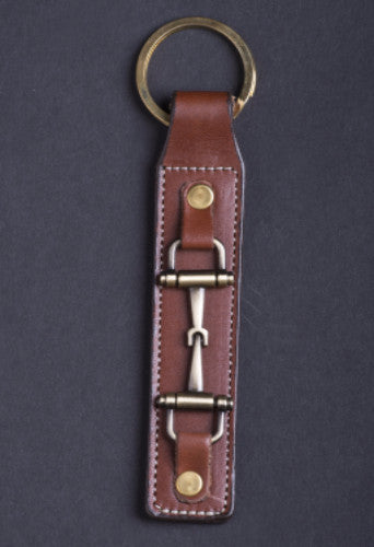 Keyring Snaffle Bit in Oakbark