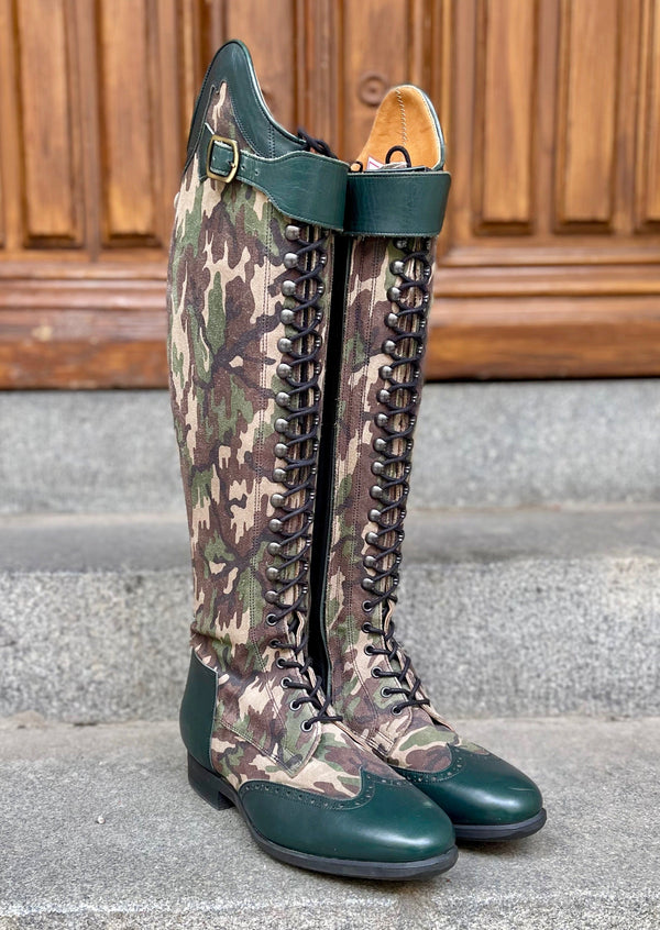 BIA - Camouflage Suede/Green - Size 40