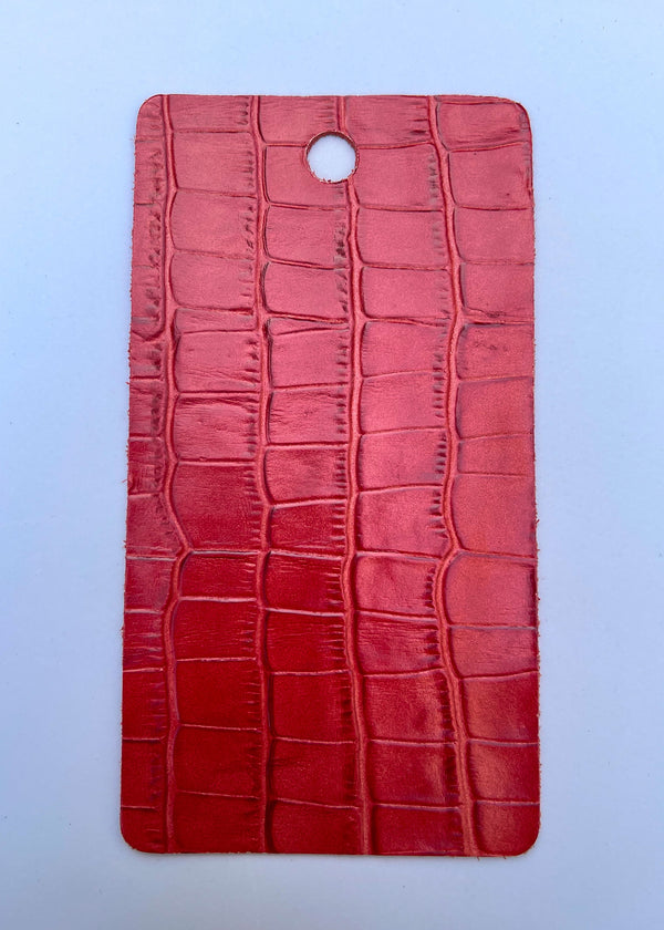 Red Faux Croco