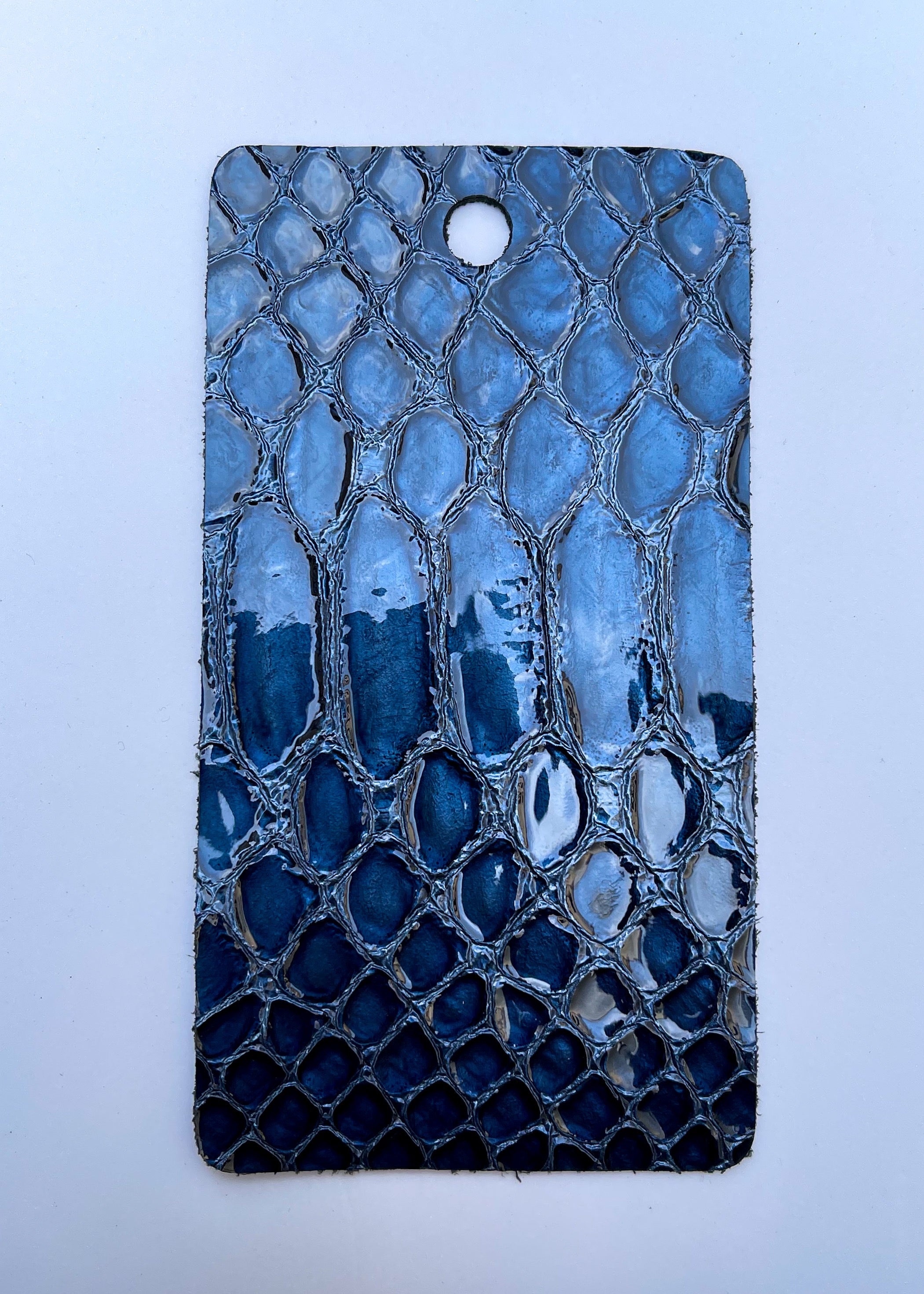 Royal Blue Faux Croco Gloss