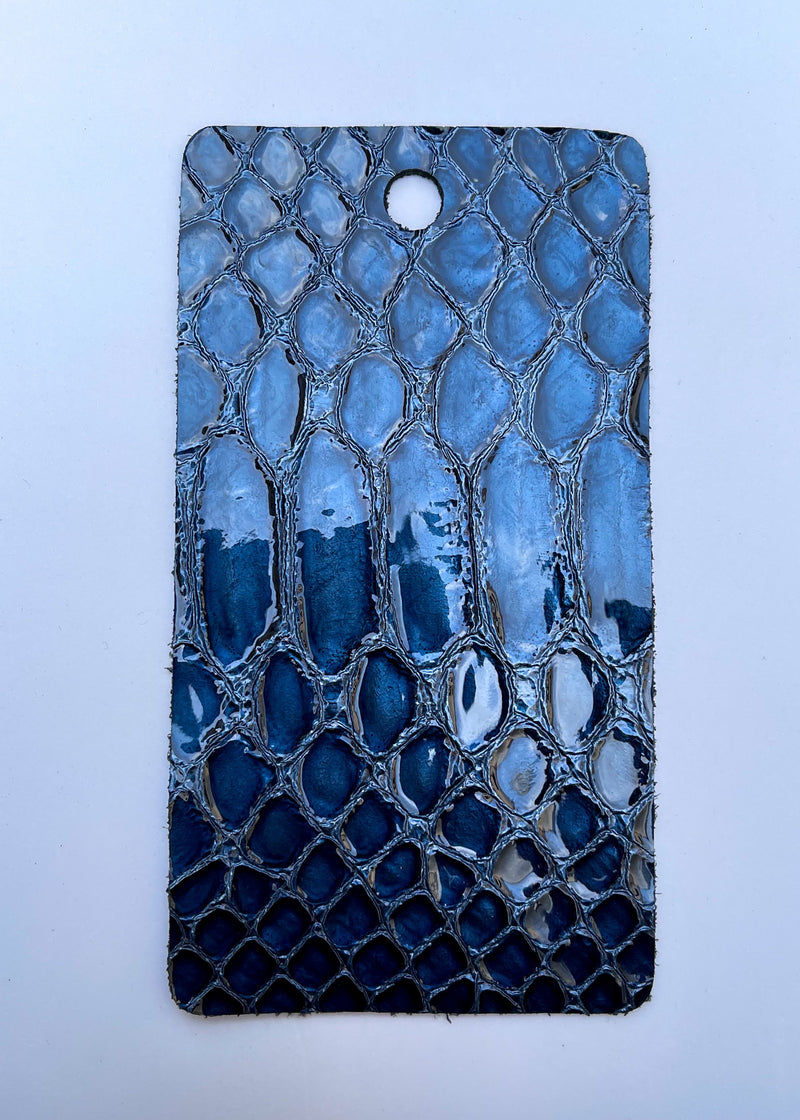 Royal Blue Faux Croco Gloss