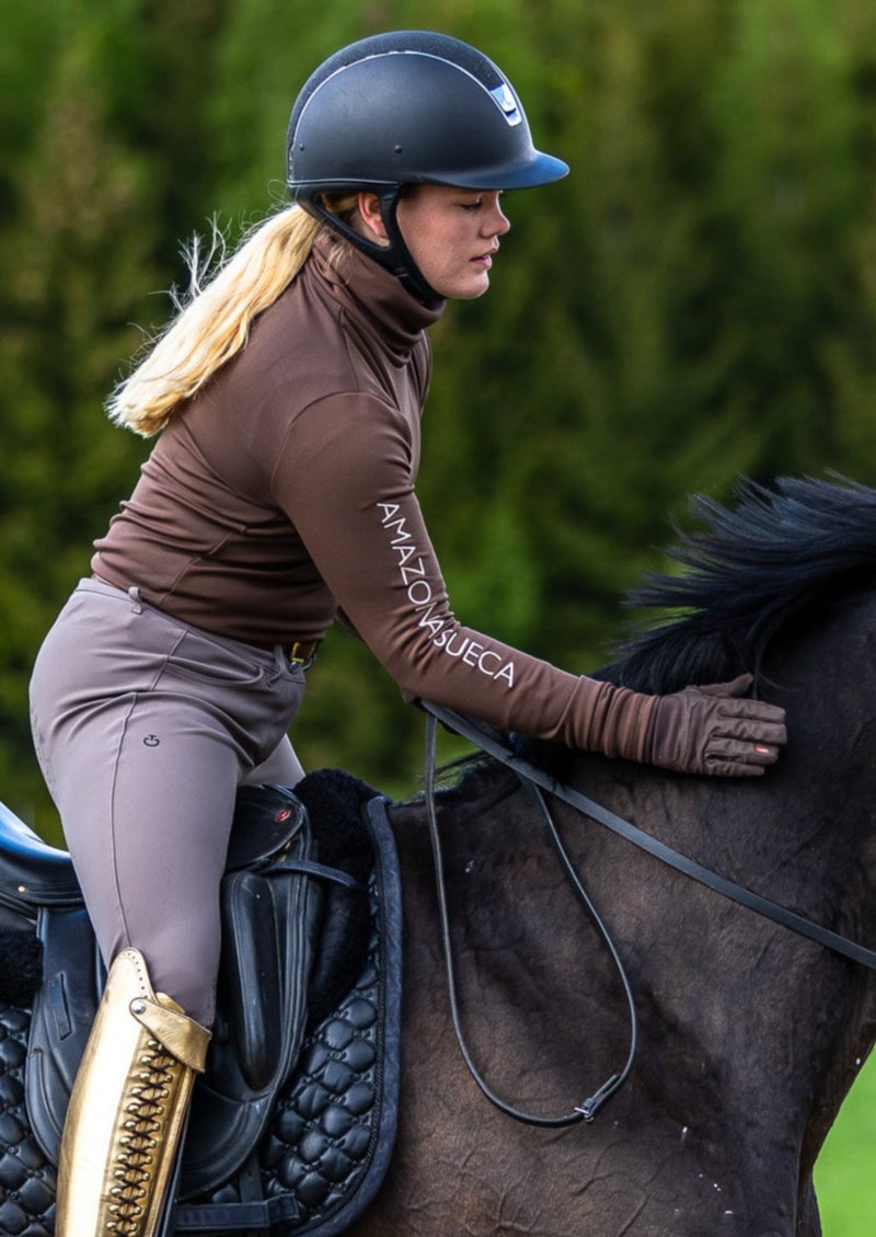 Flavia Heat Turtleneck Shirt Coffee