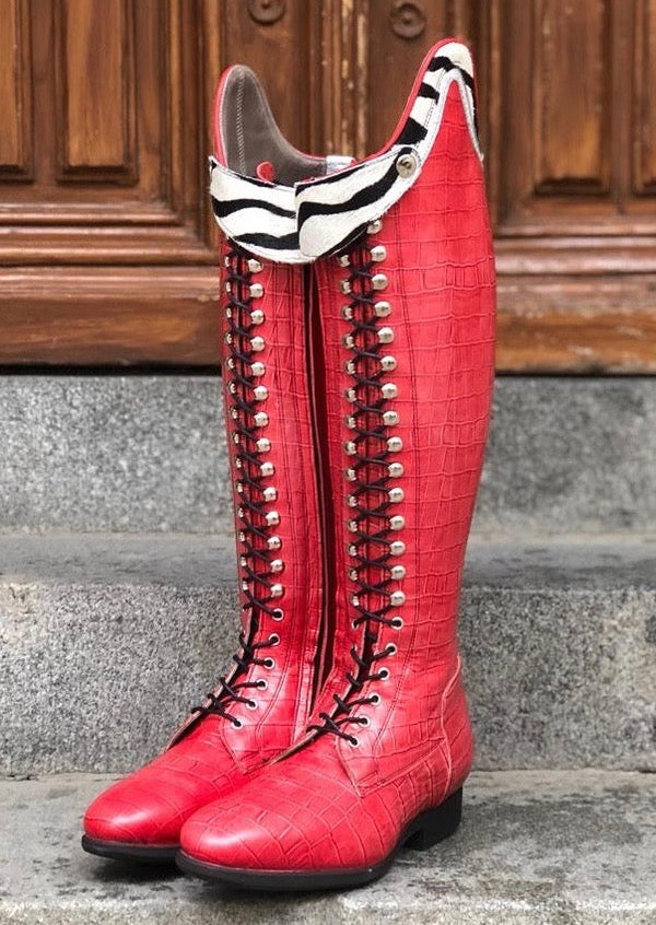 Red Faux Croco