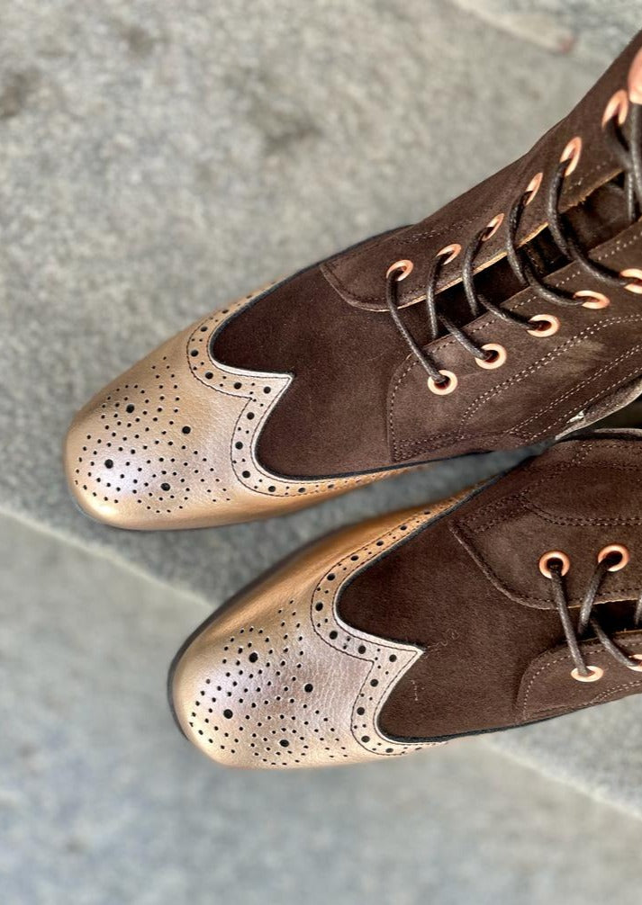 Dark Brown Suede