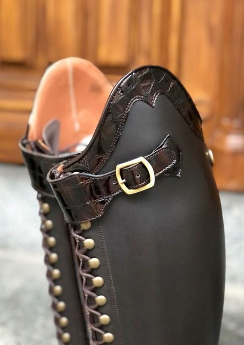 Brown Faux Croco Gloss
