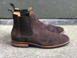 MOEMA Chelsea Boot Coffee Brown Suede