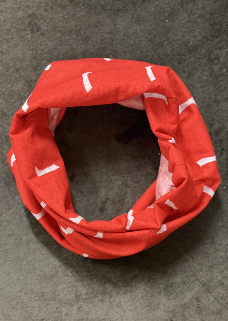 Neck Warmer Red/White