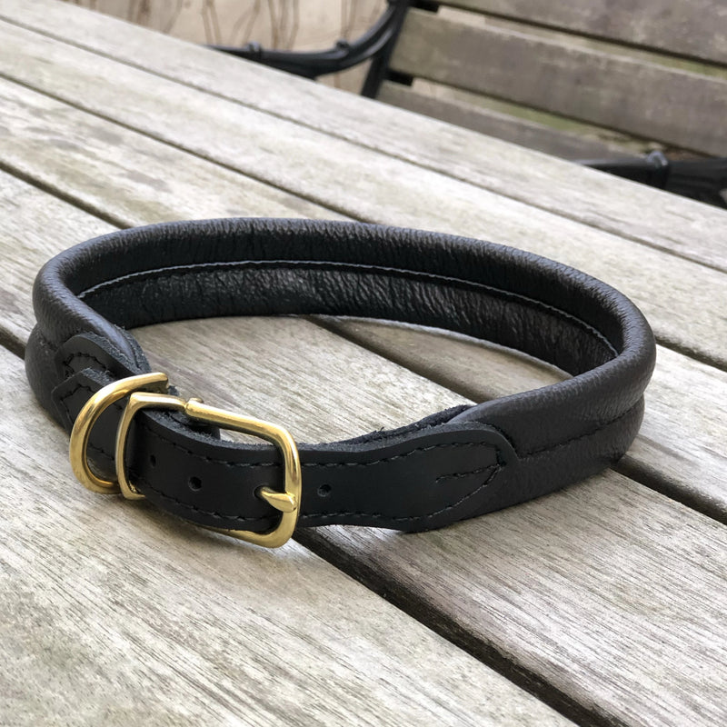Padded Dog Collar Black