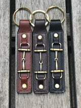 Keyring Snaffle Bit in Oakbark