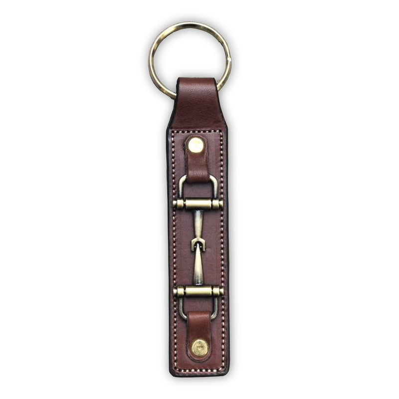 Keyring Snaffle Bit in Oakbark