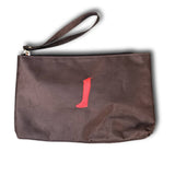 wristlet coffee brown brun